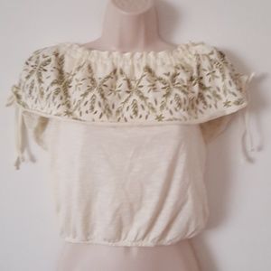 O'Neill Flounce Leaves Printed Crop Top